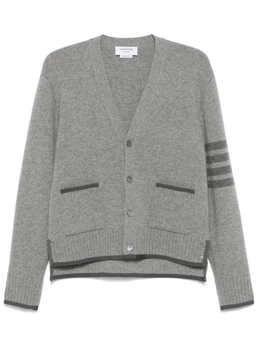 THOM BROWNE Classic Virgin Wool Sweater for Men