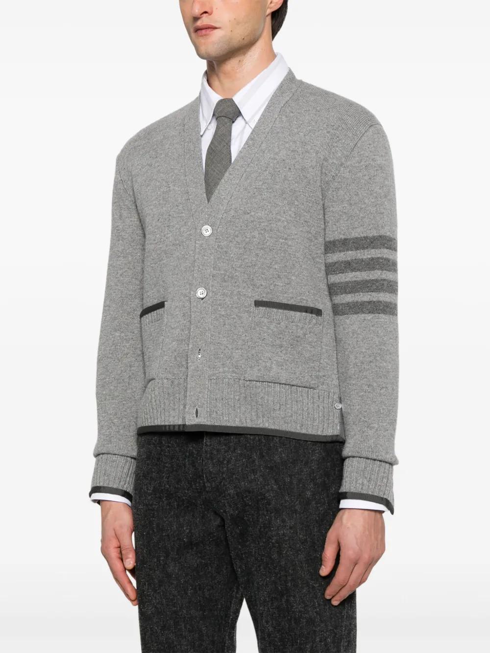 THOM BROWNE Classic Virgin Wool Sweater for Men