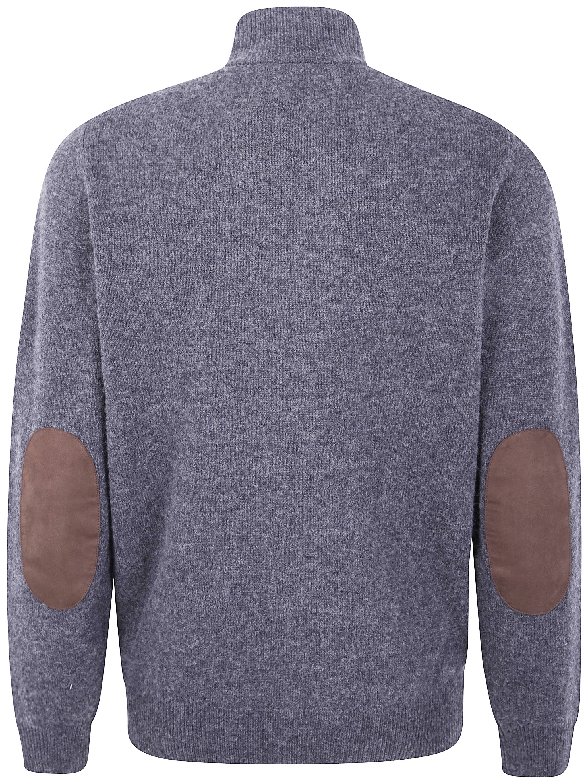 BARBOUR Essential Patch Zip Through Knitwear for Men