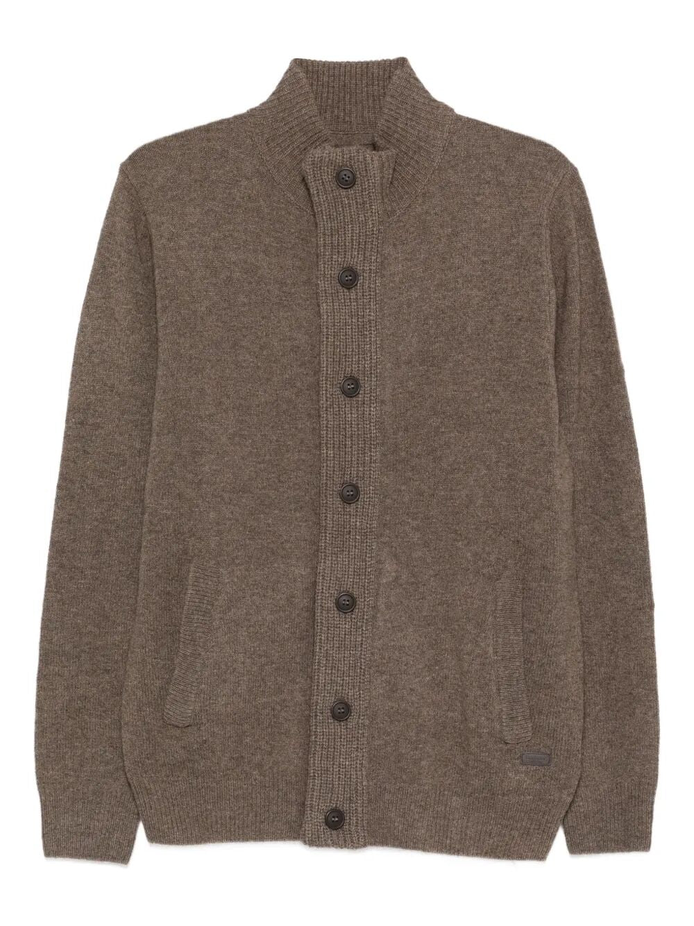 BARBOUR Essential Patch Zip Through Knitwear for Men