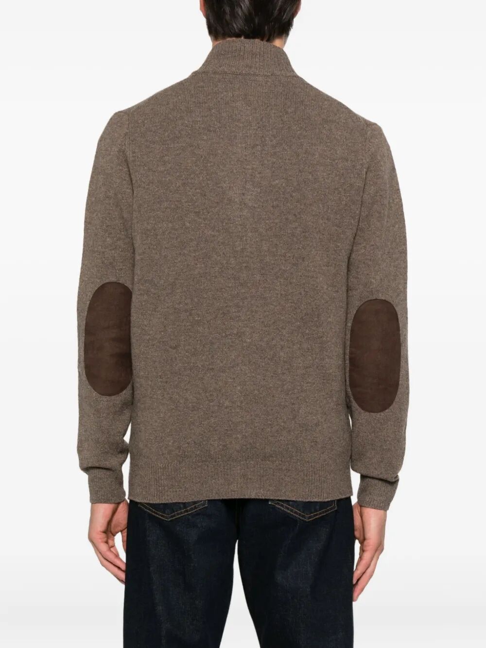 BARBOUR Essential Patch Zip Through Knitwear for Men