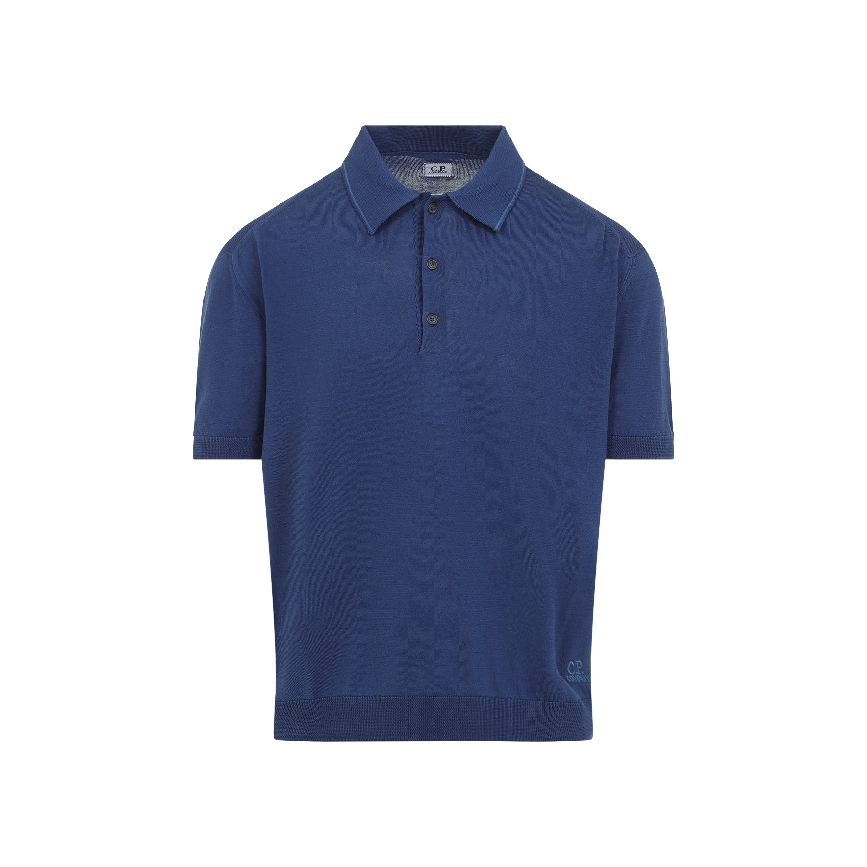 C.P.COMPANY Buttoned Knit Polo for Men