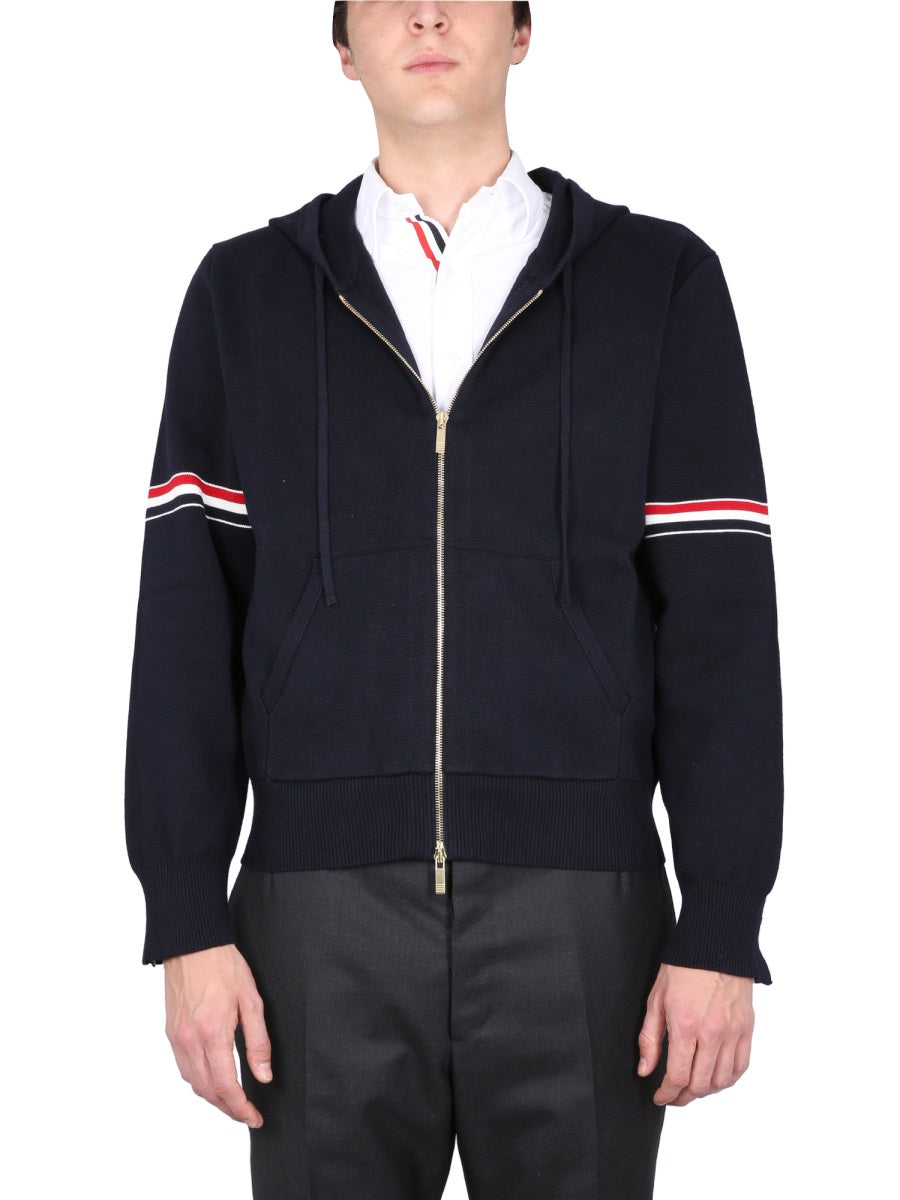 THOM BROWNE Classic Hoodie with Drawstring