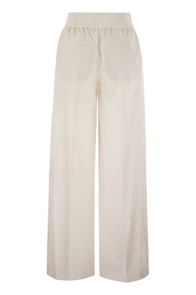 BRUNELLO CUCINELLI Loose Fit Cotton Trousers for Women