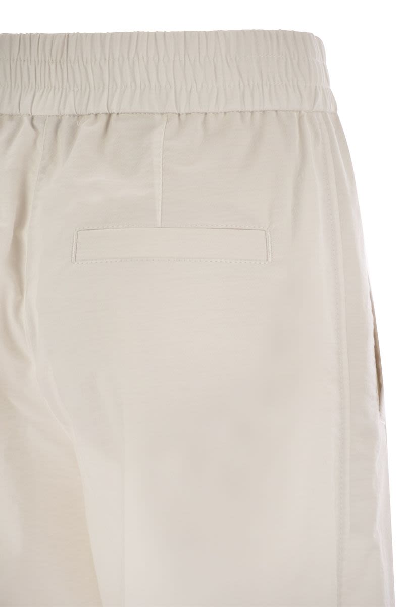 BRUNELLO CUCINELLI Loose Fit Cotton Trousers for Women