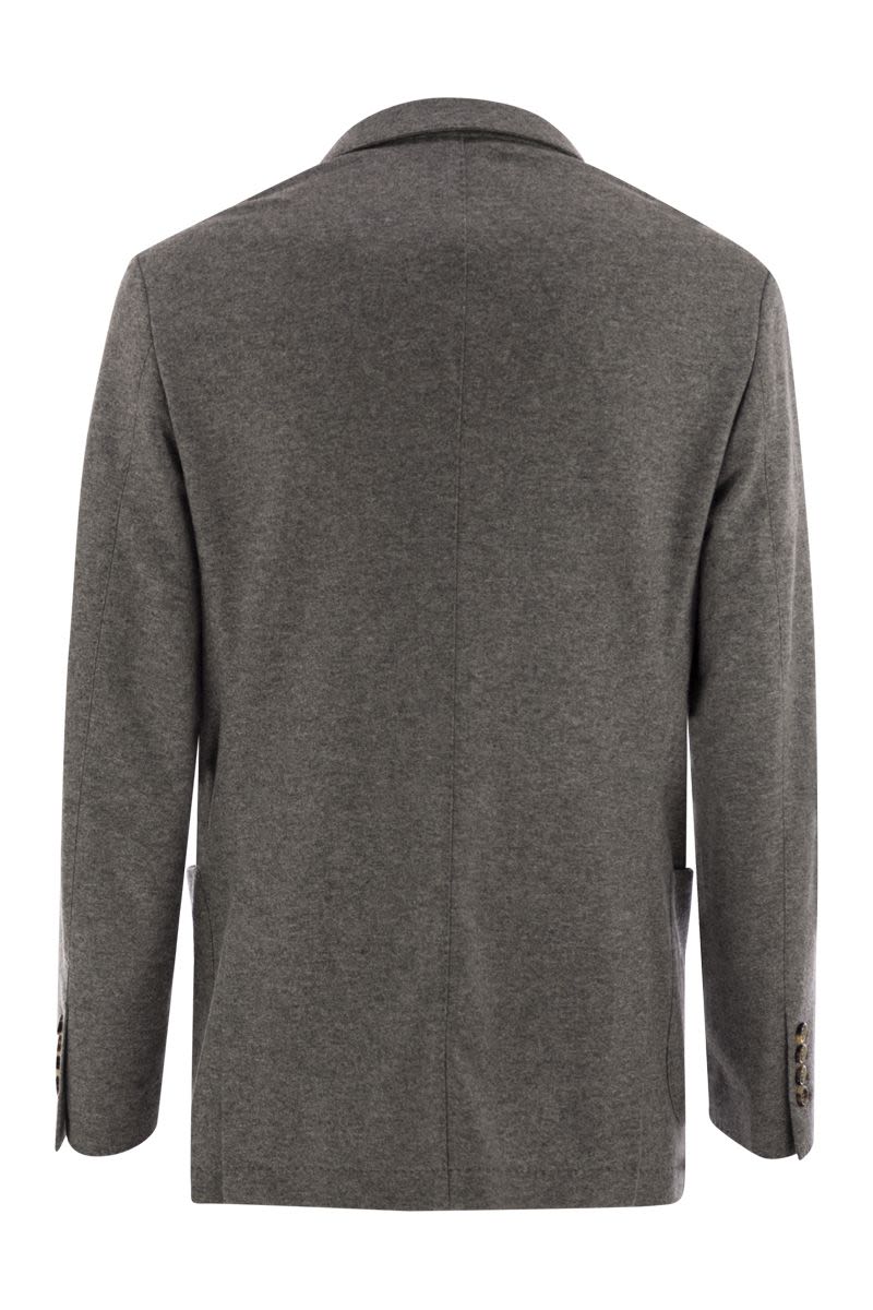 BRUNELLO CUCINELLI Cashmere T-Shirt Blazer with Patch Pockets