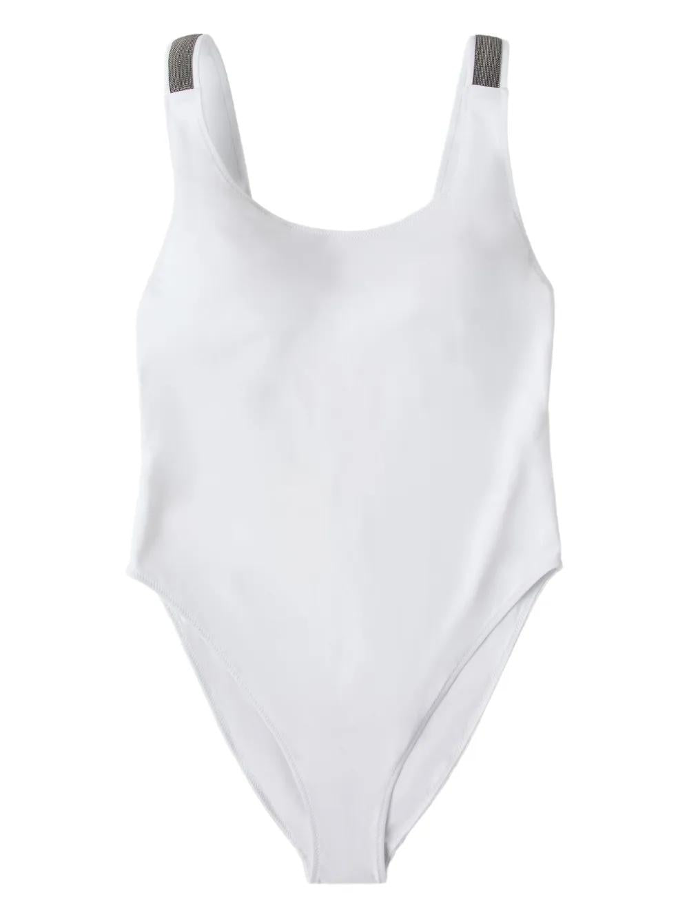 BRUNELLO CUCINELLI Embellished One-Piece Swimsuit with Monili Chain