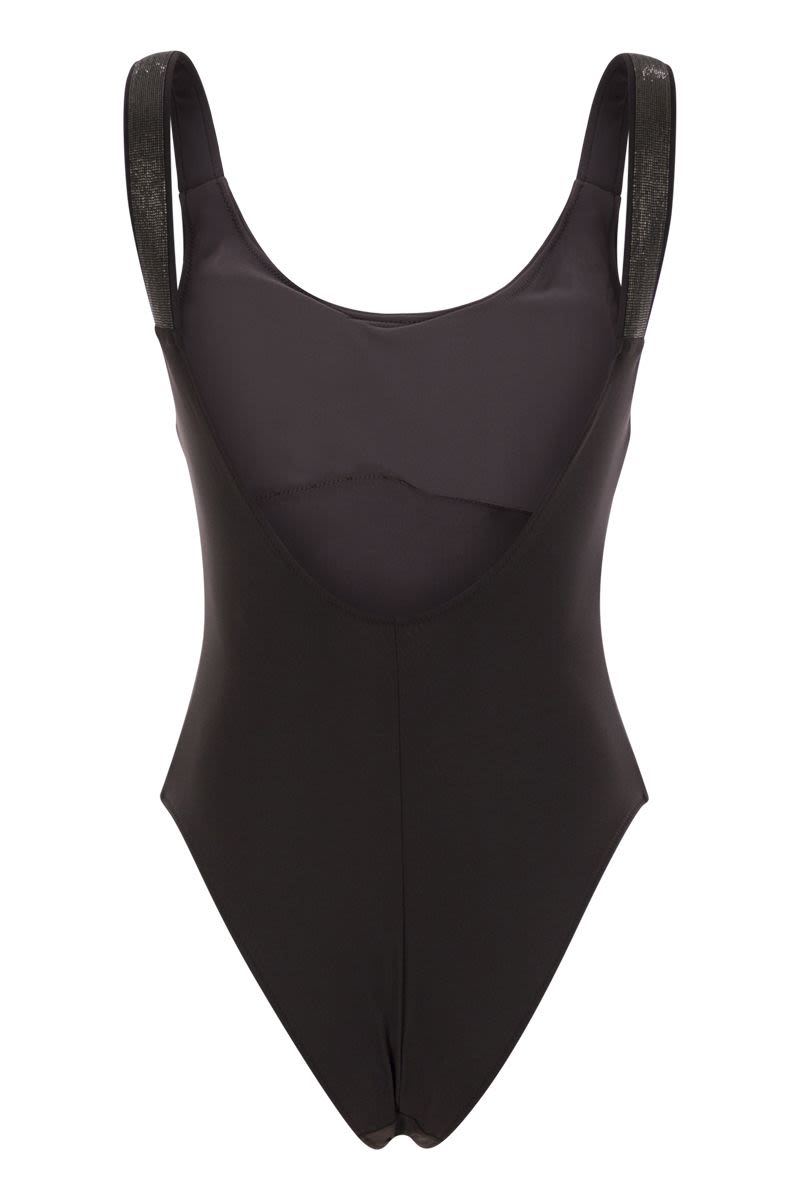 BRUNELLO CUCINELLI One-Piece Swimming Costume with Necklace