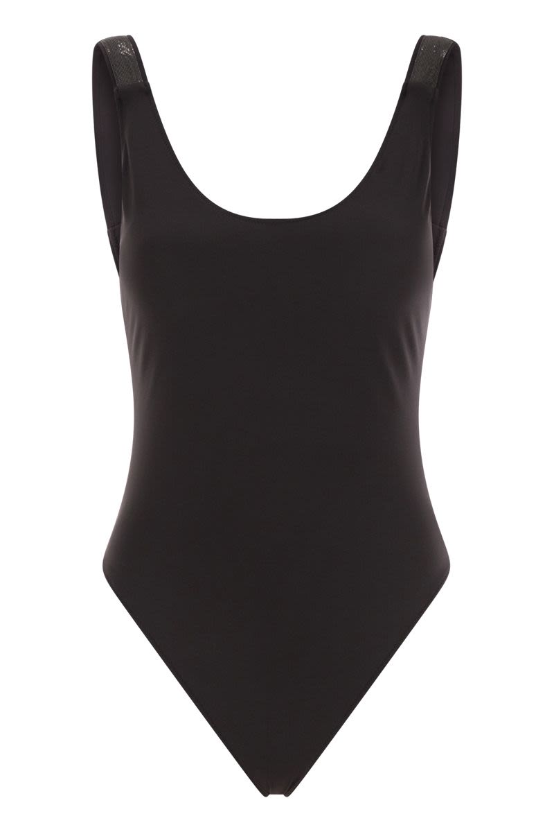 BRUNELLO CUCINELLI One-Piece Swimming Costume with Necklace