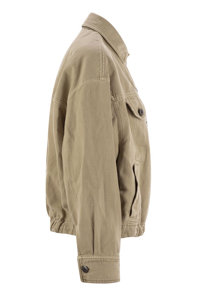 BRUNELLO CUCINELLI Four-Pocket Garment-Dyed Cotton-Linen Jacket