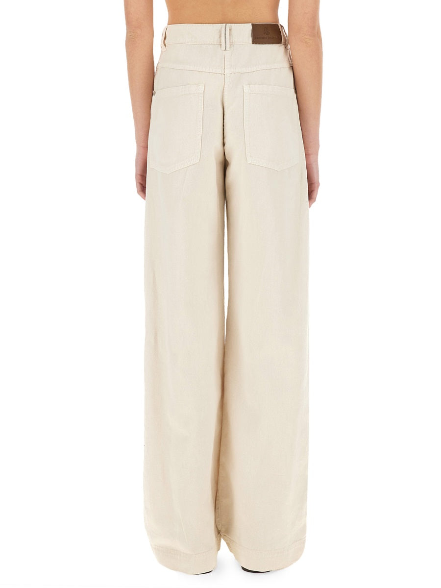 BRUNELLO CUCINELLI Wide Fit Denim Pants - Size 40