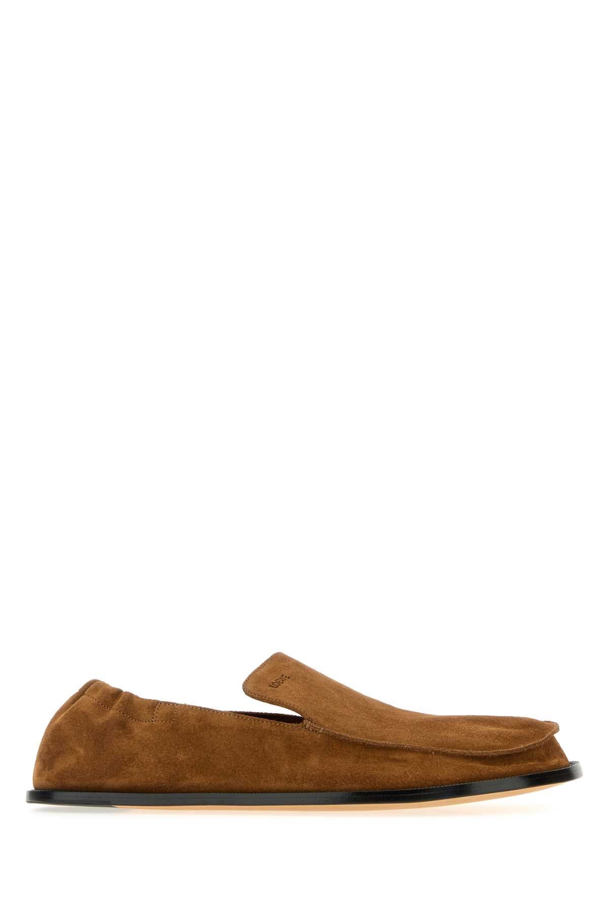 LOEWE Men's Suede Flex Loafers