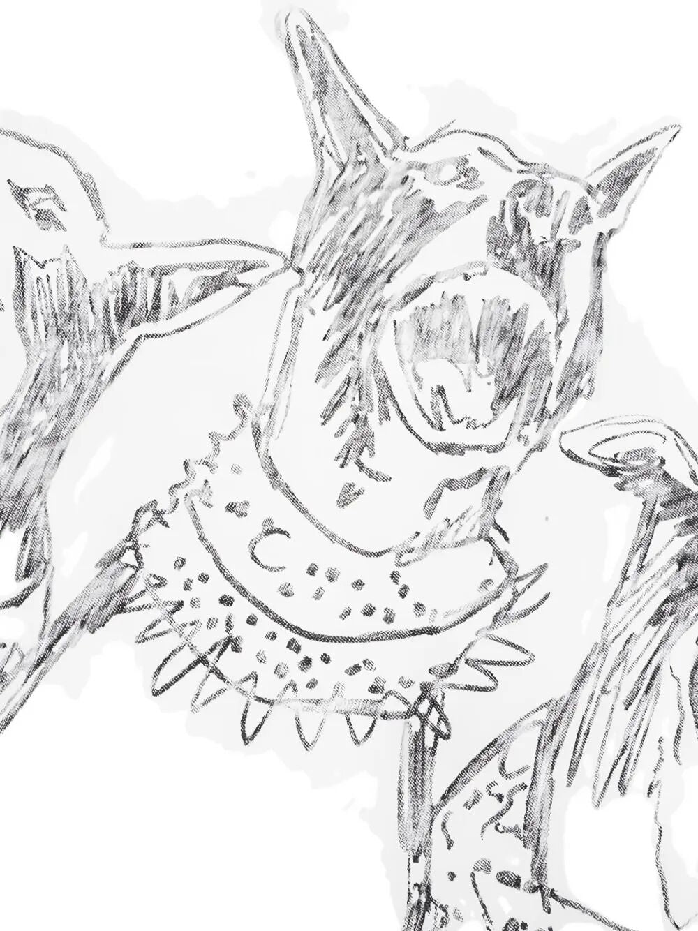 REPRESENT Hand Drawn Thoroughbred Dogs T-Shirt - FW25 Collection