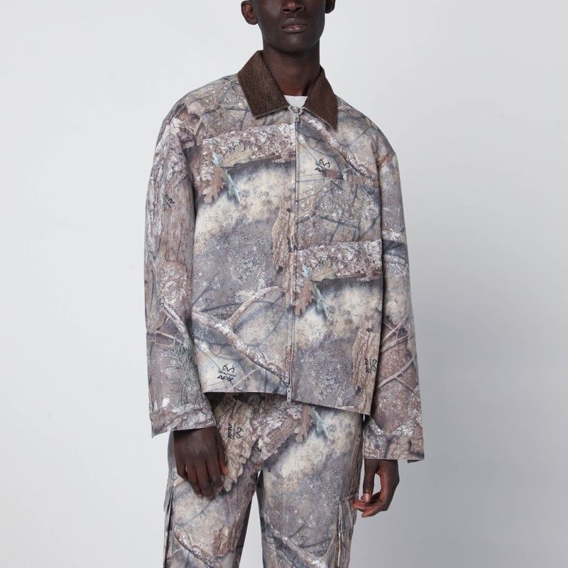 REPRESENT Men's Camo Zip-Up Jacket