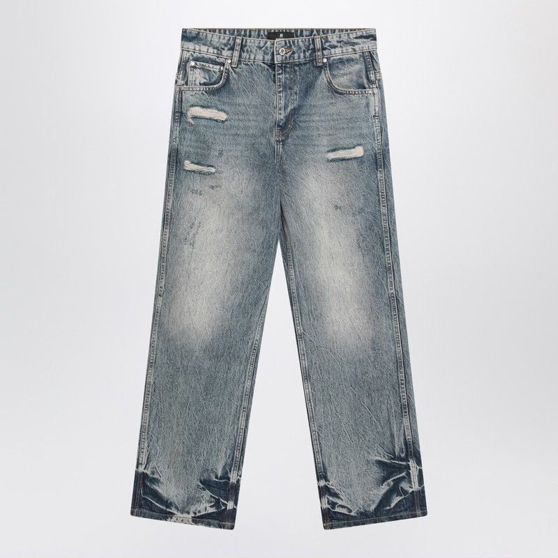REPRESENT Washed Denim Ripped Jeans for Men