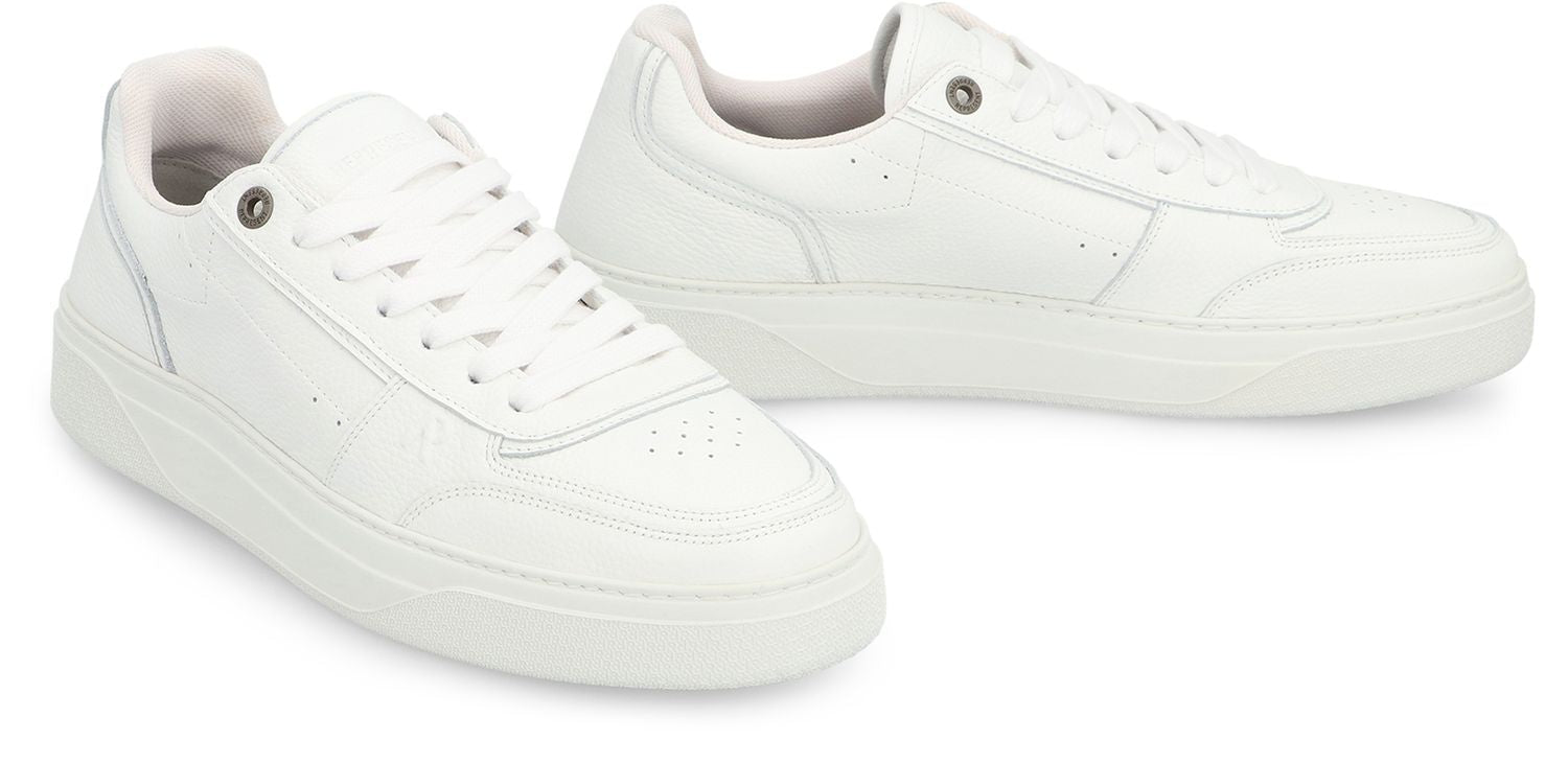 REPRESENT Grainy Leather Low-Top Sneakers for Men