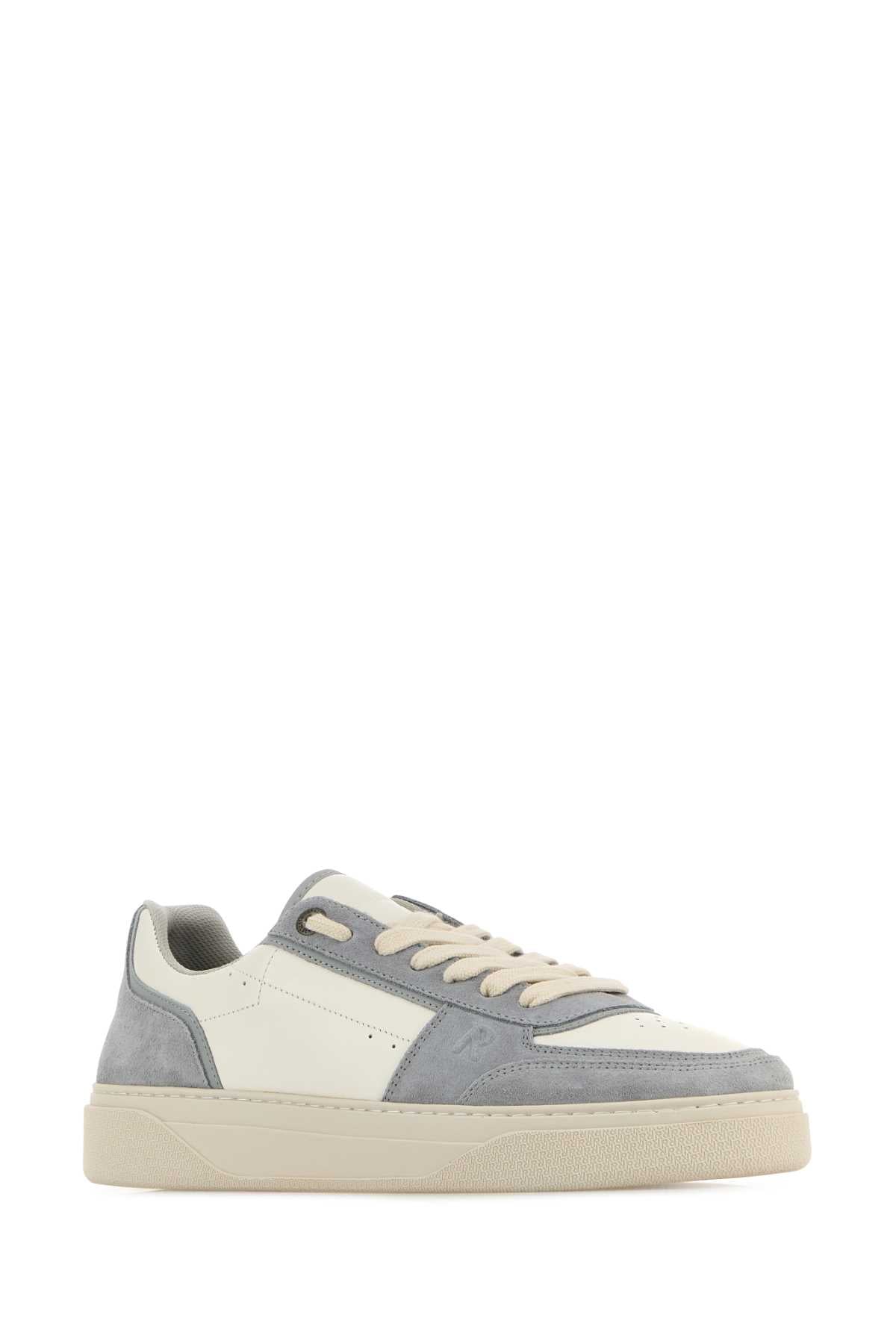 REPRESENT Two-Tone Leather and Suede Initial Sneakers for Men