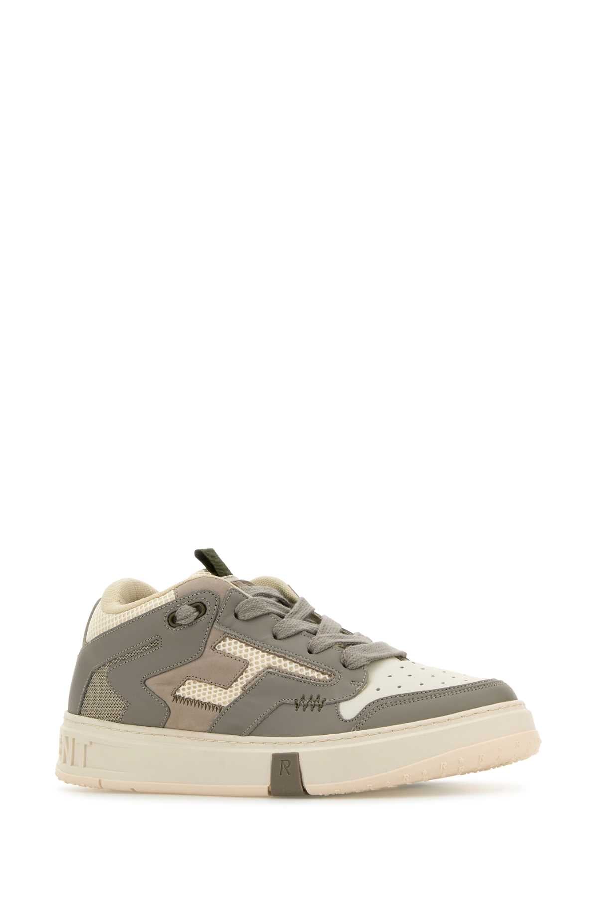 REPRESENT Multicolor Leather and Mesh Reptor 2 Sneaker