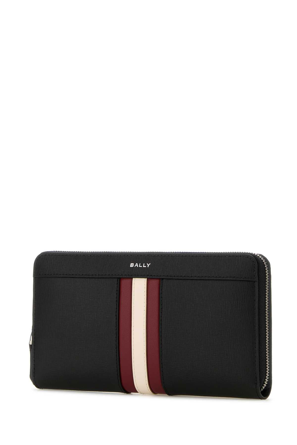 BALLY Mini Zip Around Leather Wallet for Men
