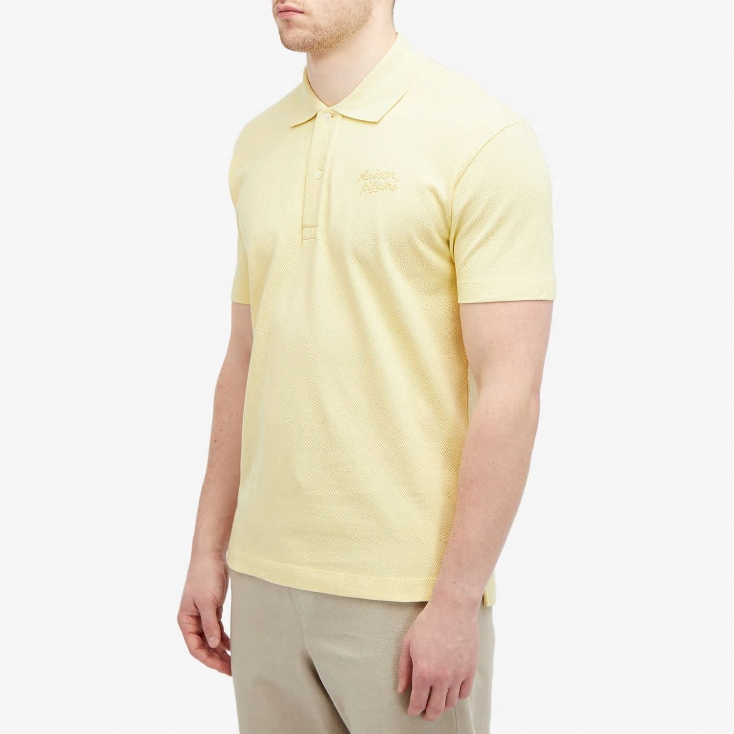 MAISON KITSUNÉ Handwriting Comfort Mini Polo Shirt
