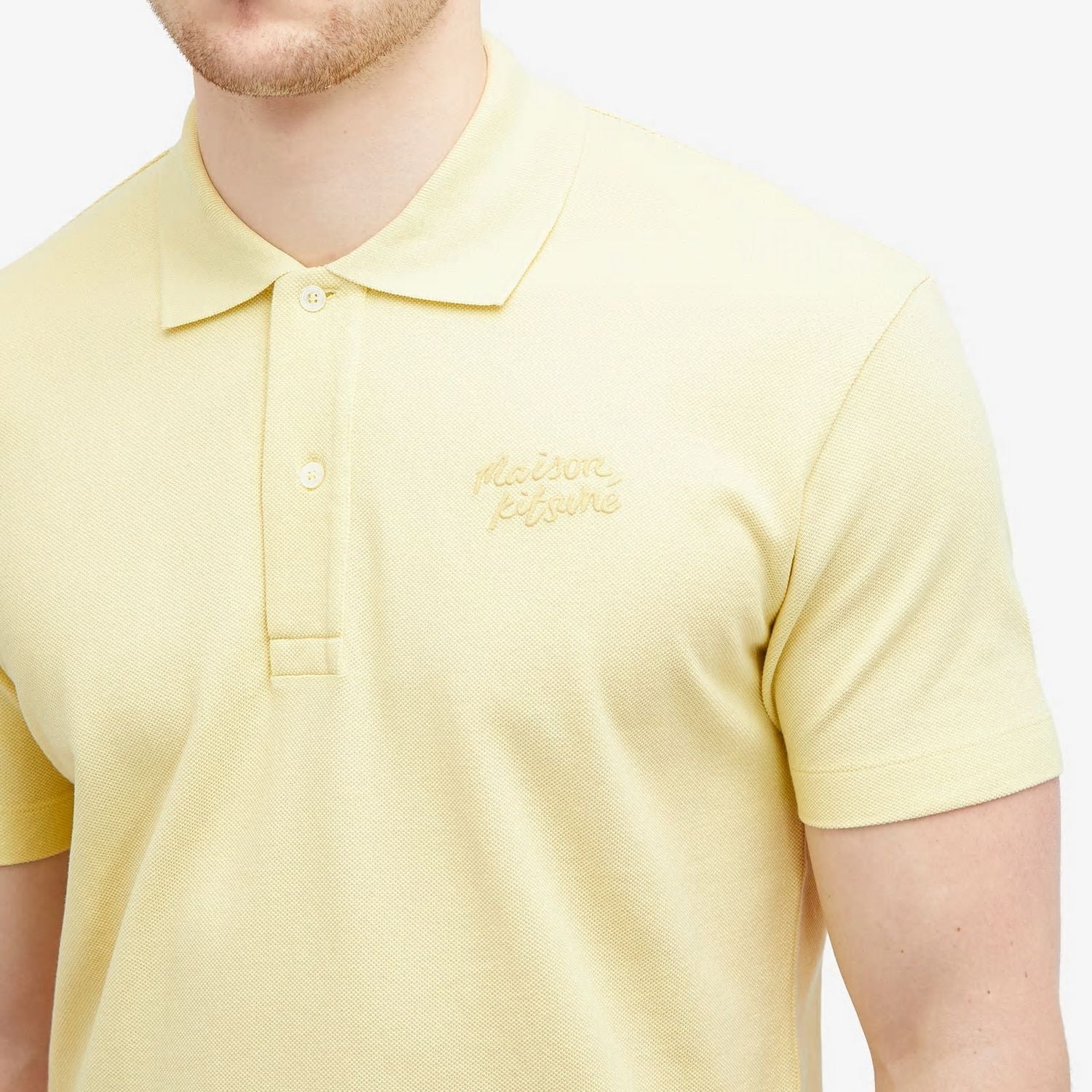 MAISON KITSUNÉ Handwriting Comfort Mini Polo Shirt