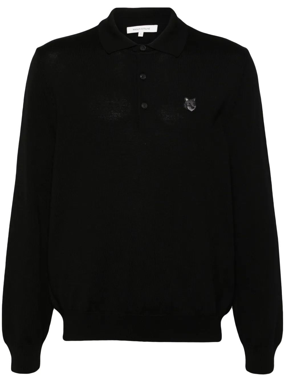 MAISON KITSUNÉ Bold Fox Head Patch Polo Jumper