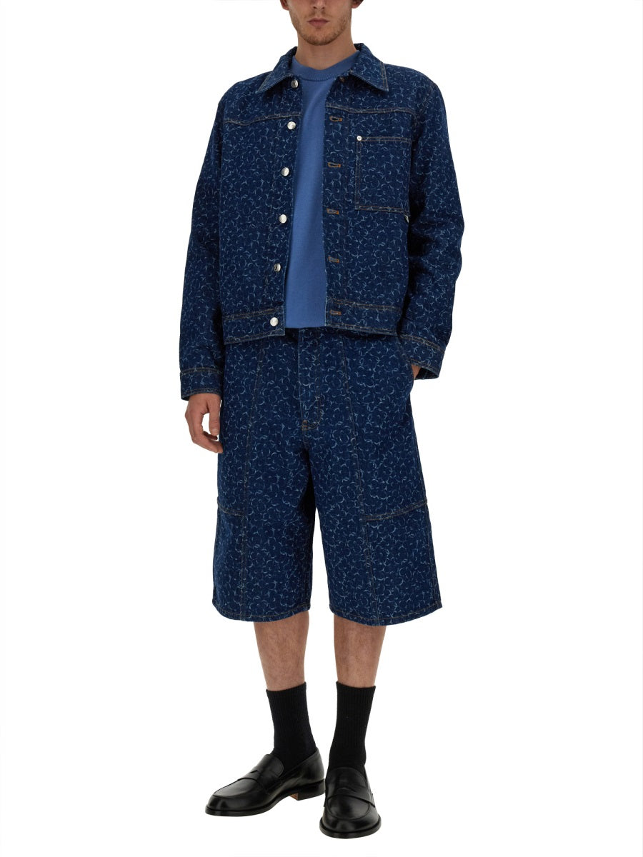 MAISON KITSUNÉ Men's Fox Head T-Shirt - Size L