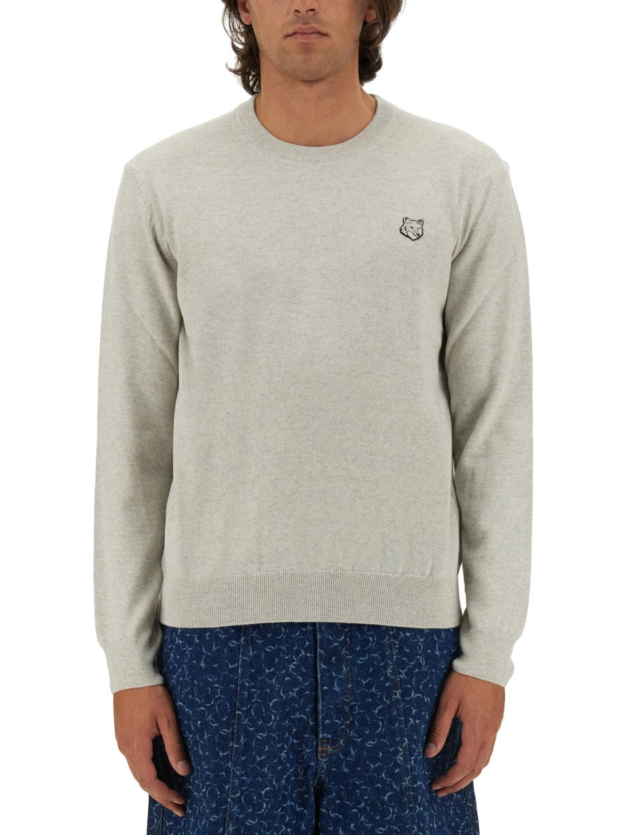 MAISON KITSUNÉ Bold Fox Head Patch Regular Jumper - Men's Sweater