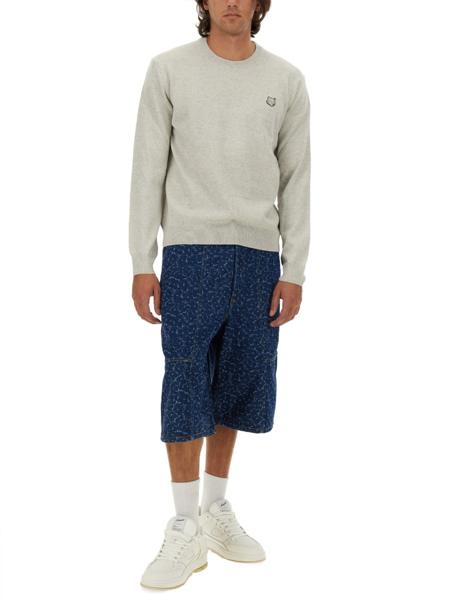 MAISON KITSUNÉ Bold Fox Head Patch Regular Jumper - Men's Sweater