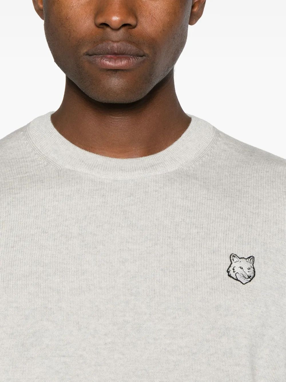 MAISON KITSUNÉ Bold Fox Head Patch Regular Jumper - Men's Sweater