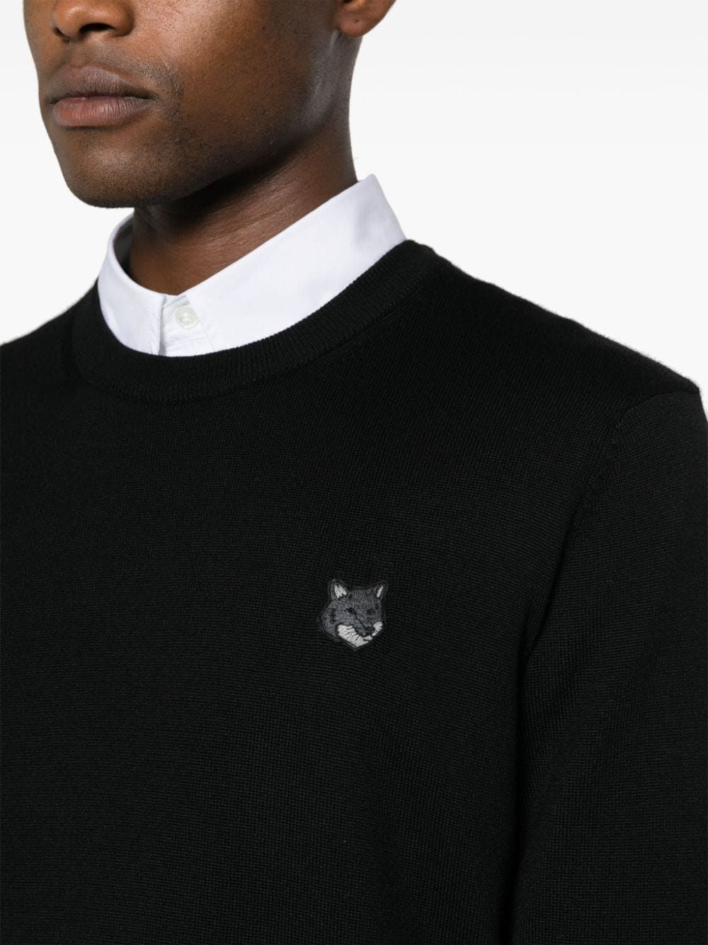 MAISON KITSUNÉ Bold Fox Head Patch Regular Jumper - SS25