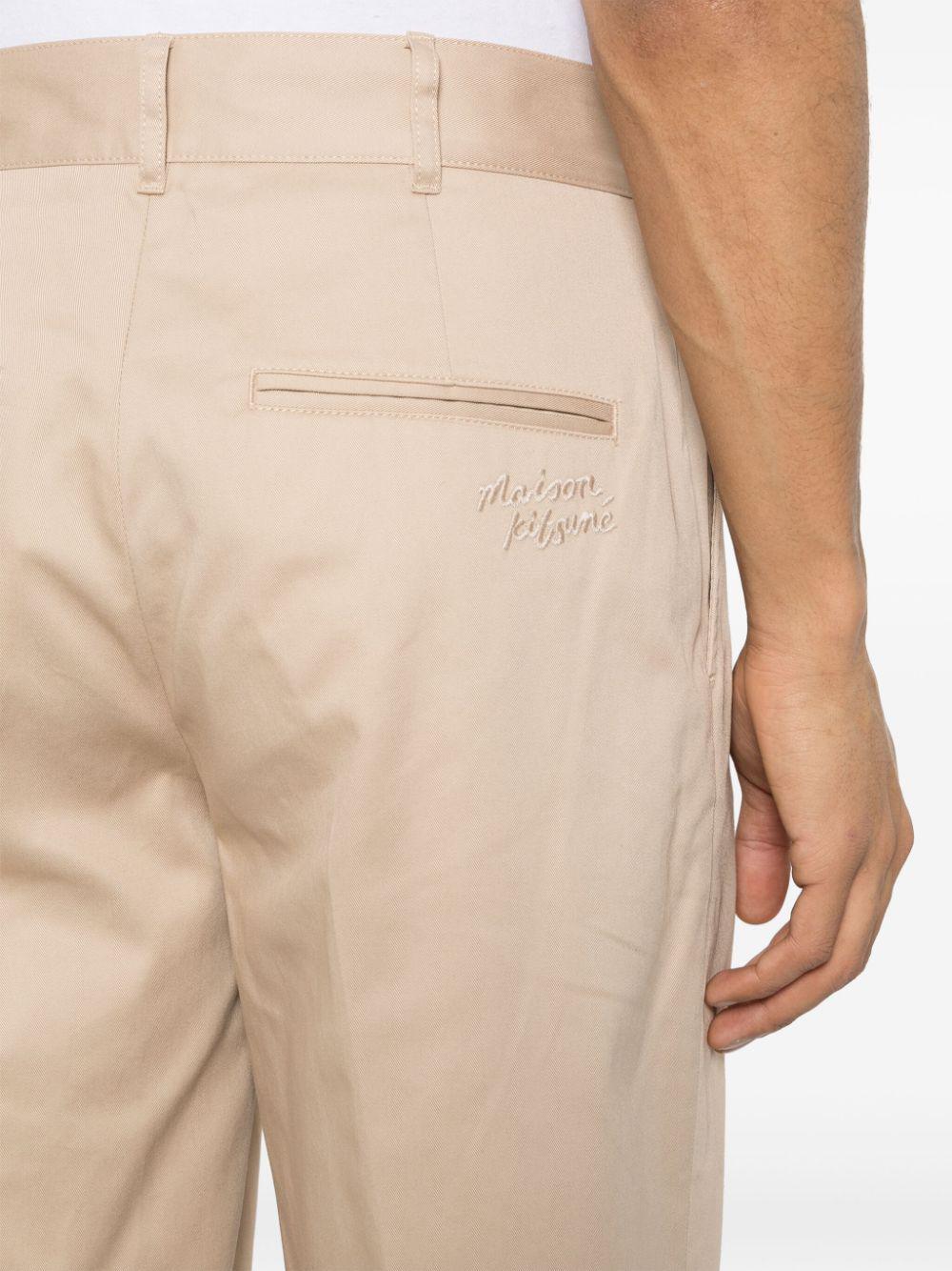 MAISON KITSUNÉ Men's Cotton Trousers - SS24 Collection