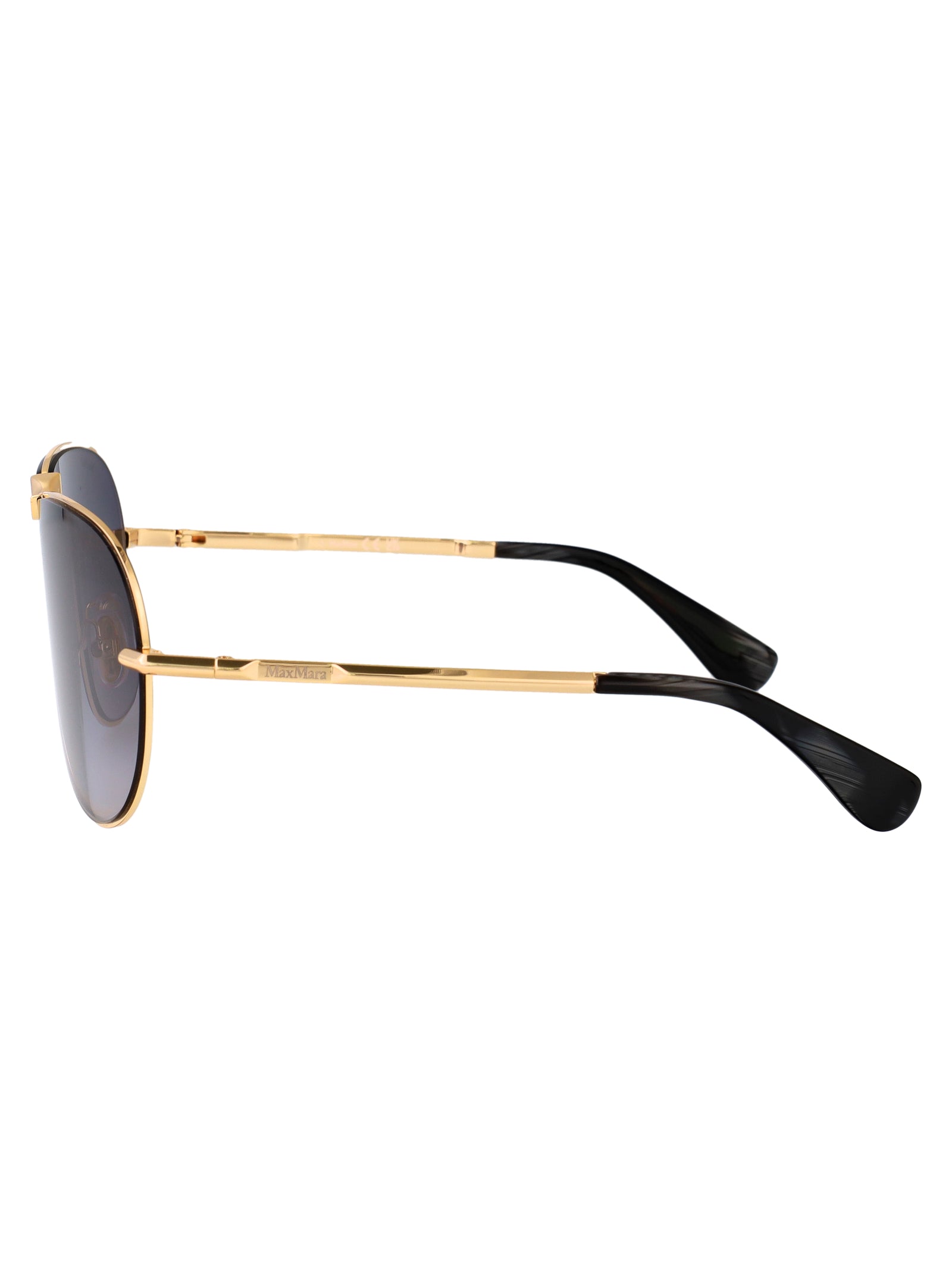 MAX MARA Elegant Metal Cat-Eye Sunglasses