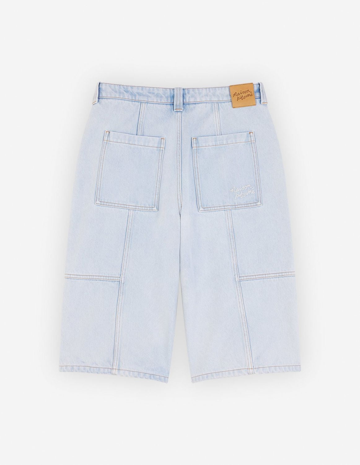 MAISON KITSUNÉ Men's Denim Workwear Bermuda Shorts