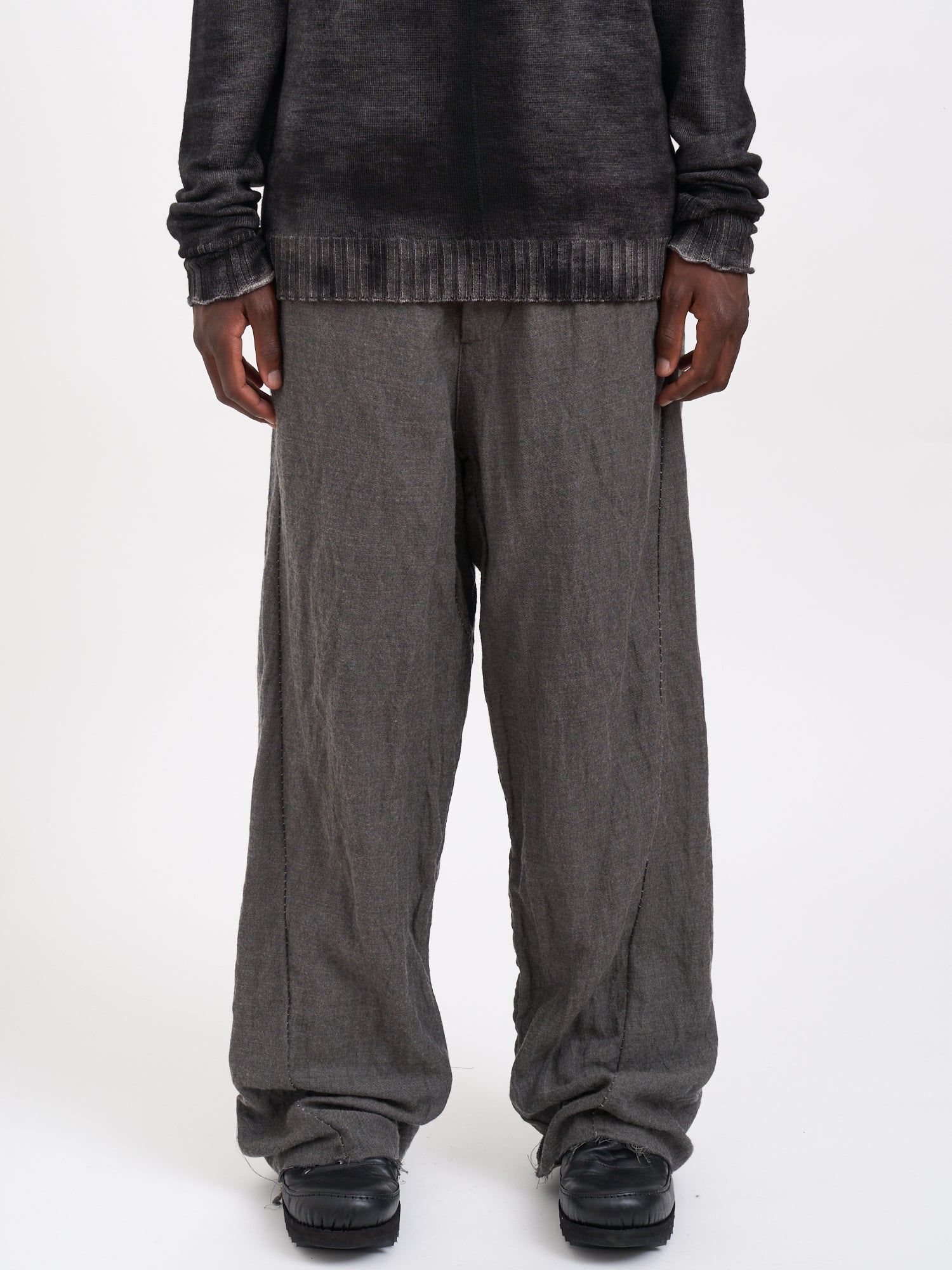 MASNADA Oversized Wool Trousers - Size 48