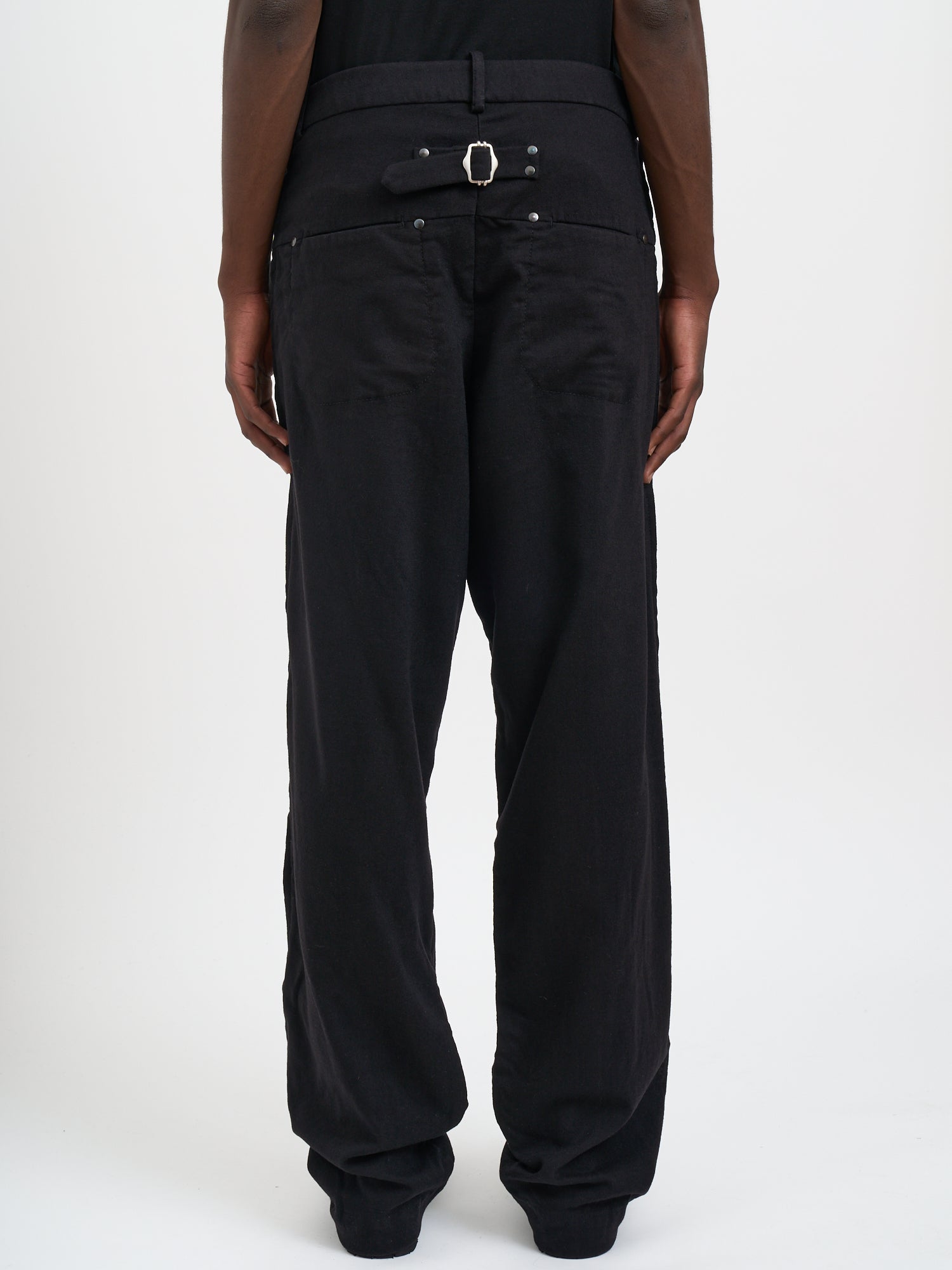 MASNADA Oversized Wool Trousers - Size 48