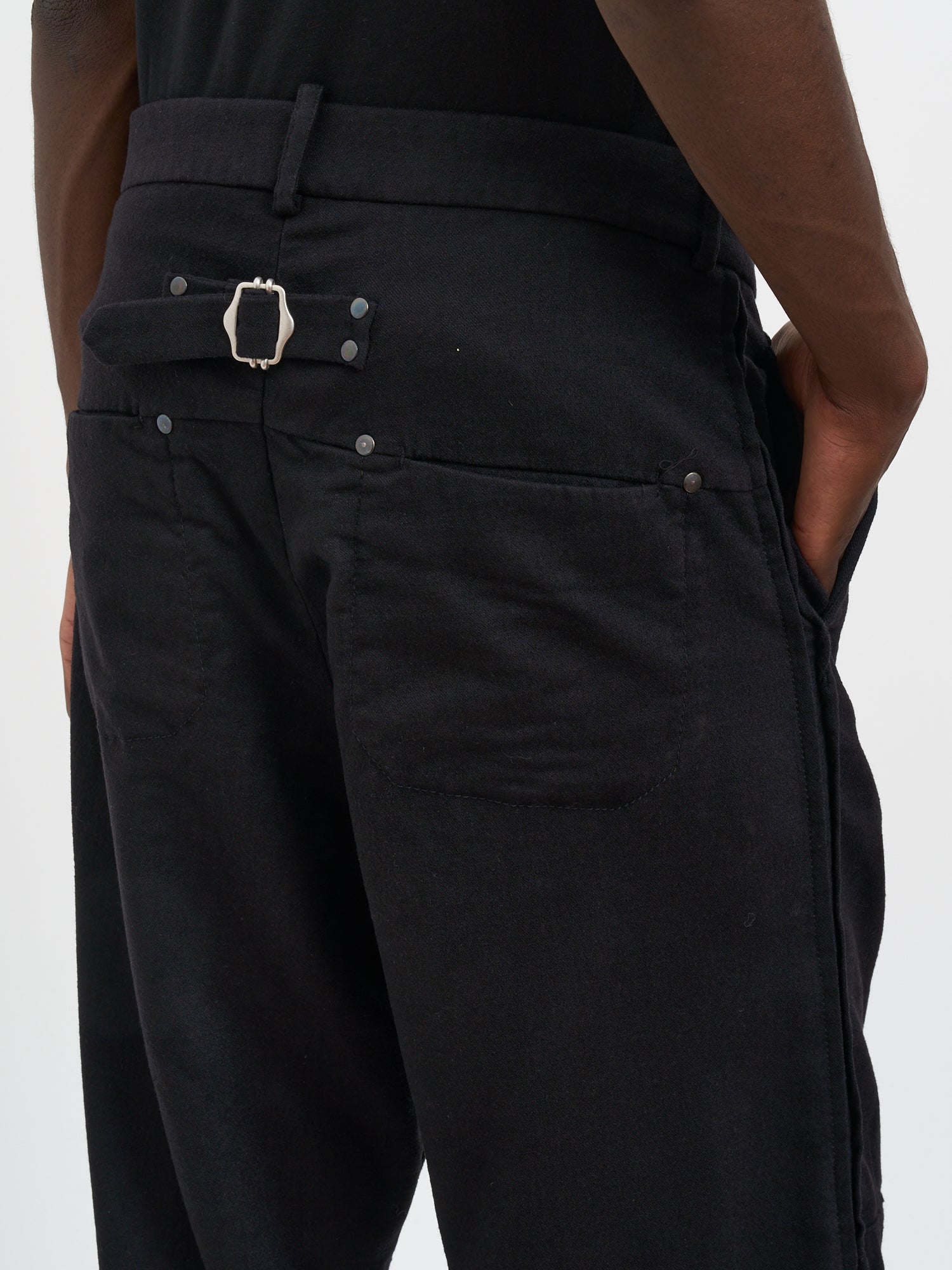 MASNADA Oversized Wool Trousers - Size 48