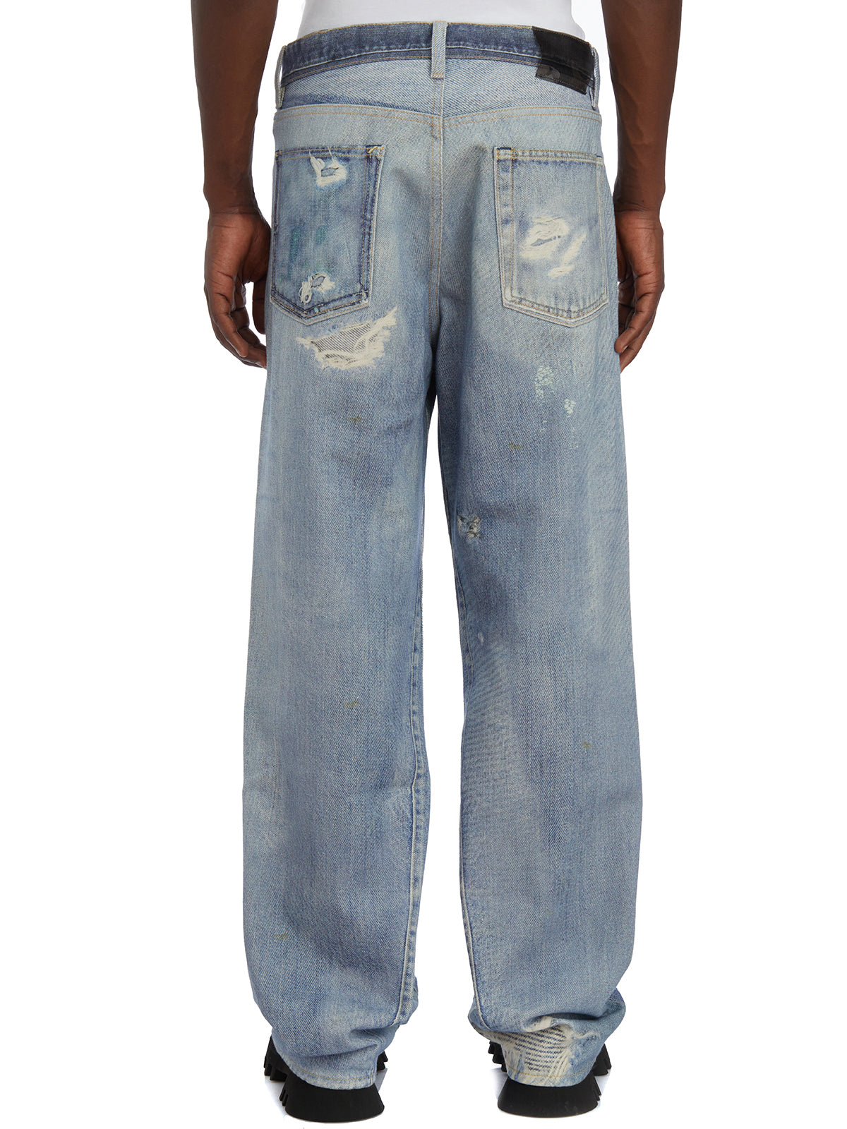 OUR LEGACY Wide Leg Digital Print Jeans - Size 31