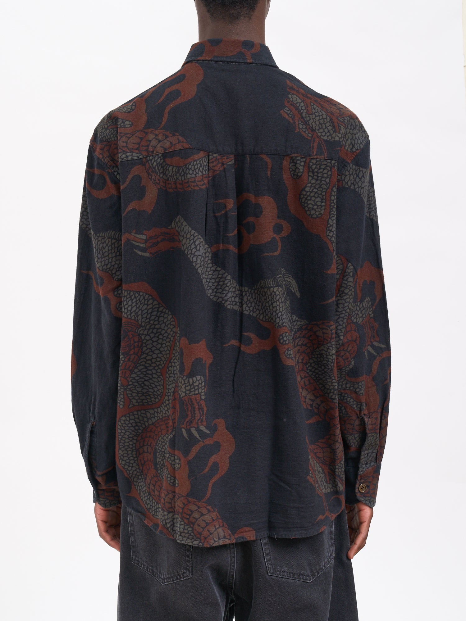 OUR LEGACY Abstract Snake Print Shirt - Slightly Oversized Fit