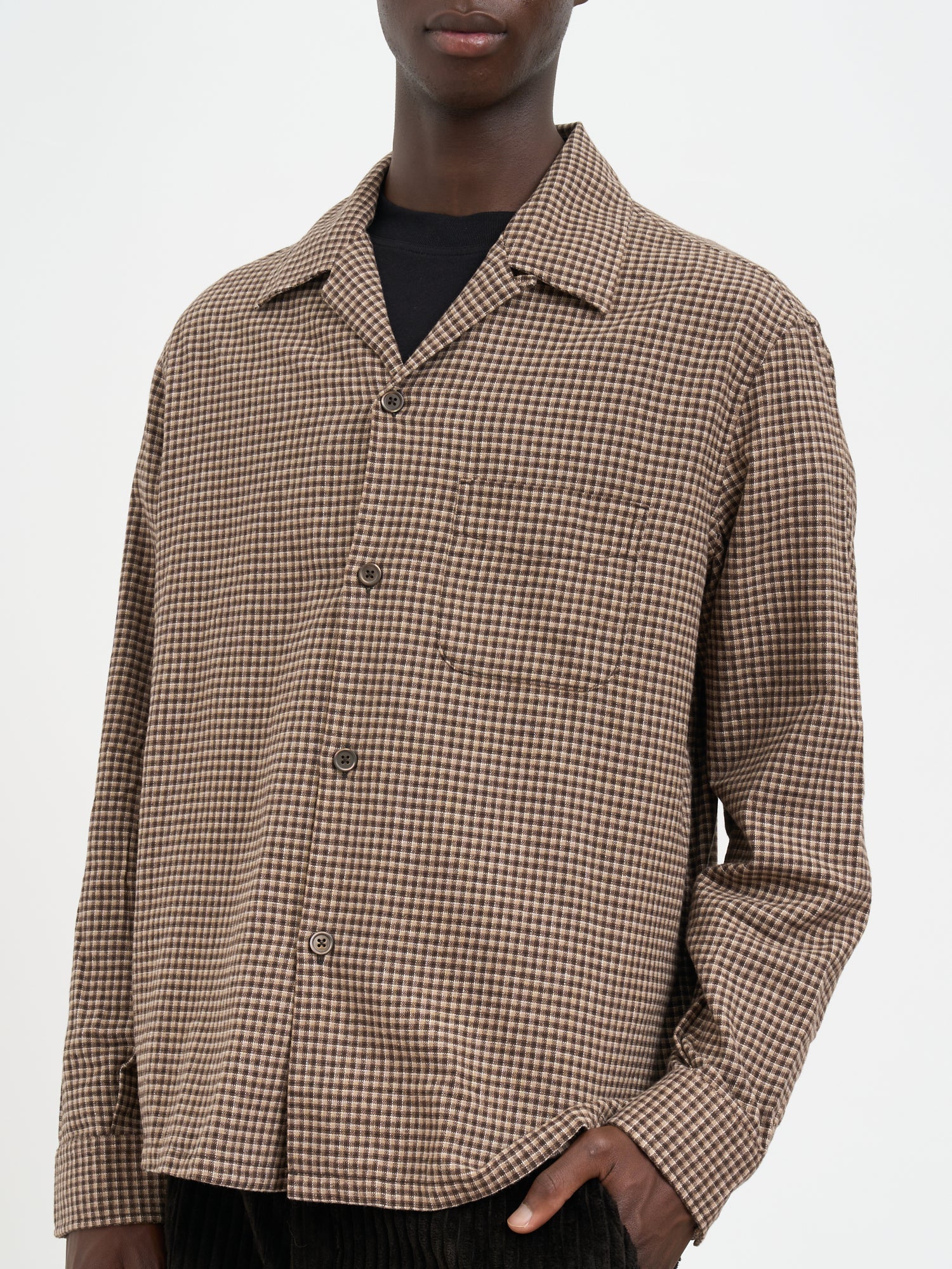 OUR LEGACY Heusen Flannel Check Shirt - Men's Loose Fit