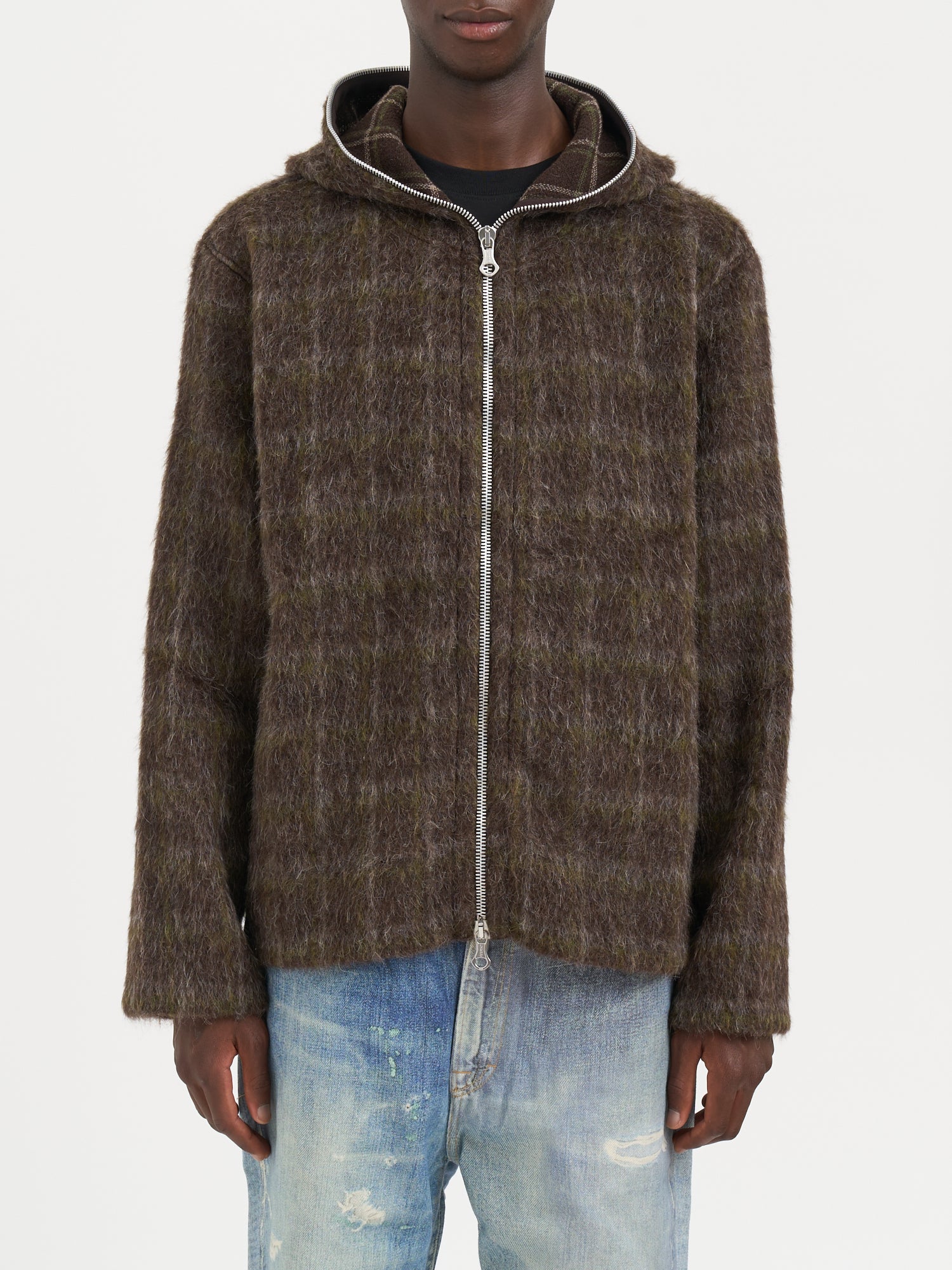 OUR LEGACY Full Zip Hood Sweater - Size 50