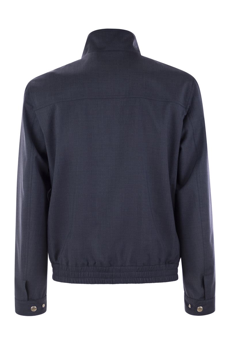 BRUNELLO CUCINELLI Refined Bomber Jacket in Membrane Canvas