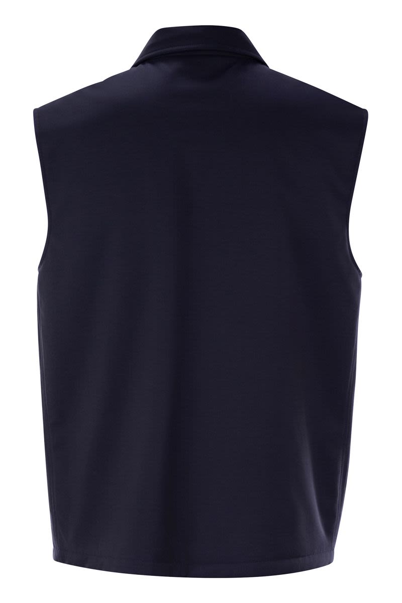 BRUNELLO CUCINELLI Men's Sleeveless Jacket in Virgin Wool