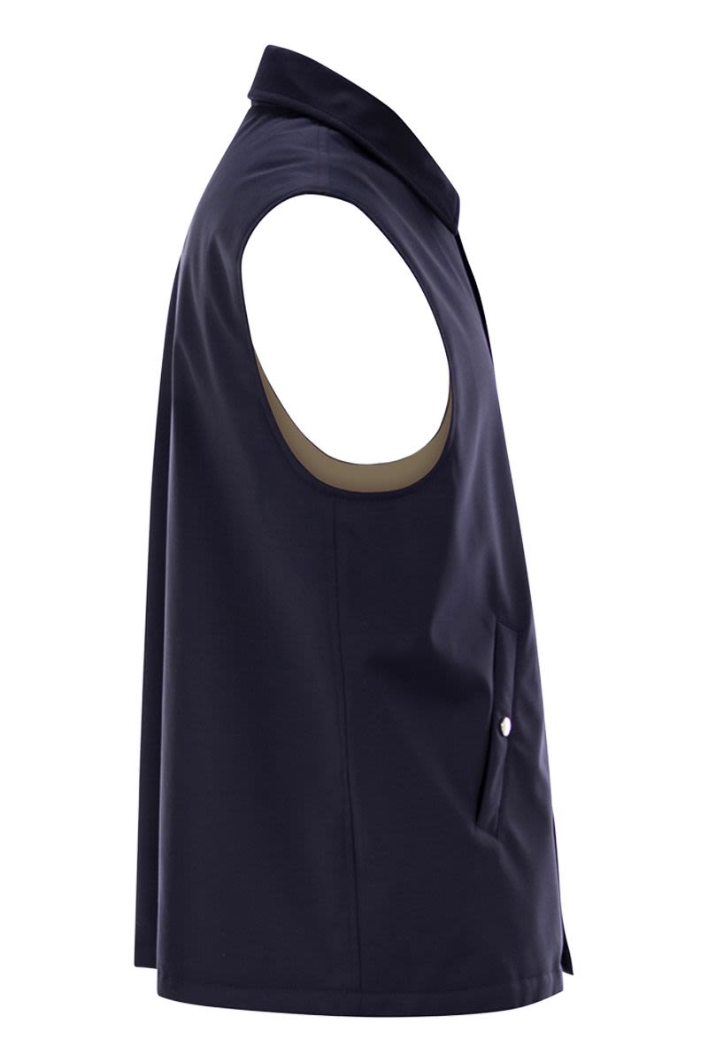 BRUNELLO CUCINELLI Men's Sleeveless Jacket in Virgin Wool