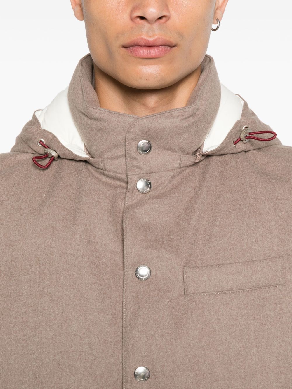 BRUNELLO CUCINELLI Hooded Down Vest for Men - FW25