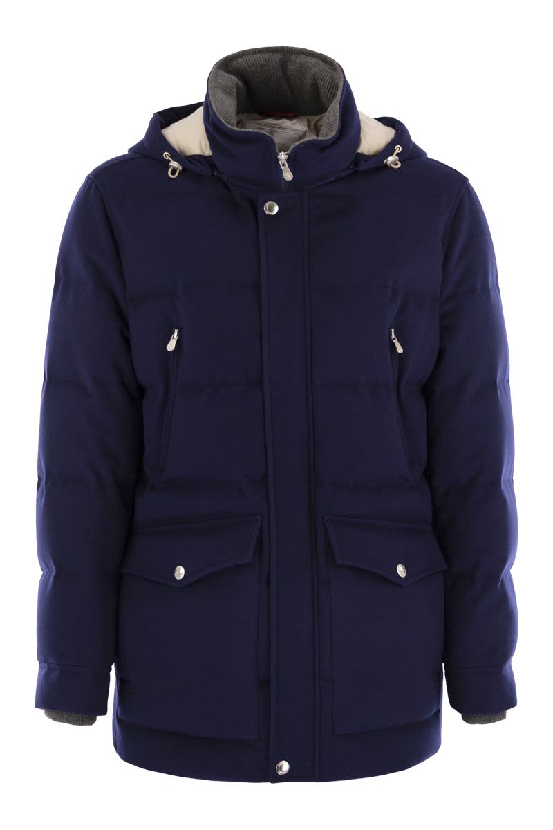 BRUNELLO CUCINELLI Padded Hoodie Jacket for Men - FW25 Edition