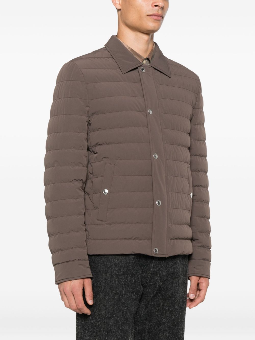 BRUNELLO CUCINELLI Men's Quilted Short Down Jacket