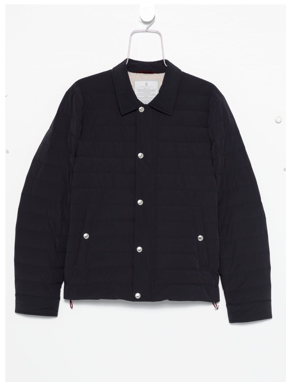 BRUNELLO CUCINELLI Men's Quilted Mini Down Jacket with Snap-Fit Fastening