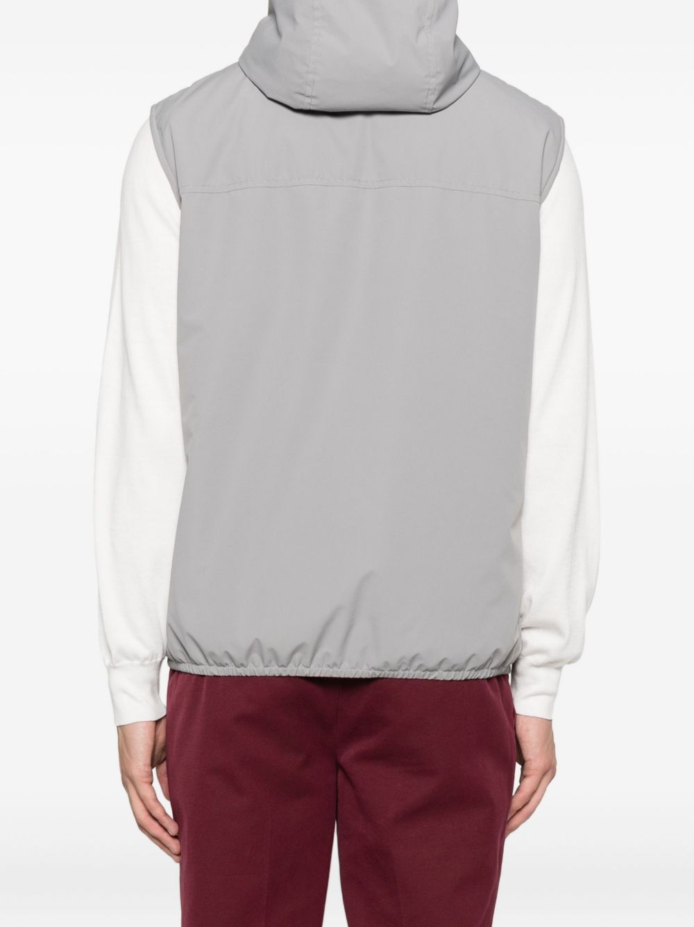 BRUNELLO CUCINELLI Men's Nylon Mini Vest with Hood