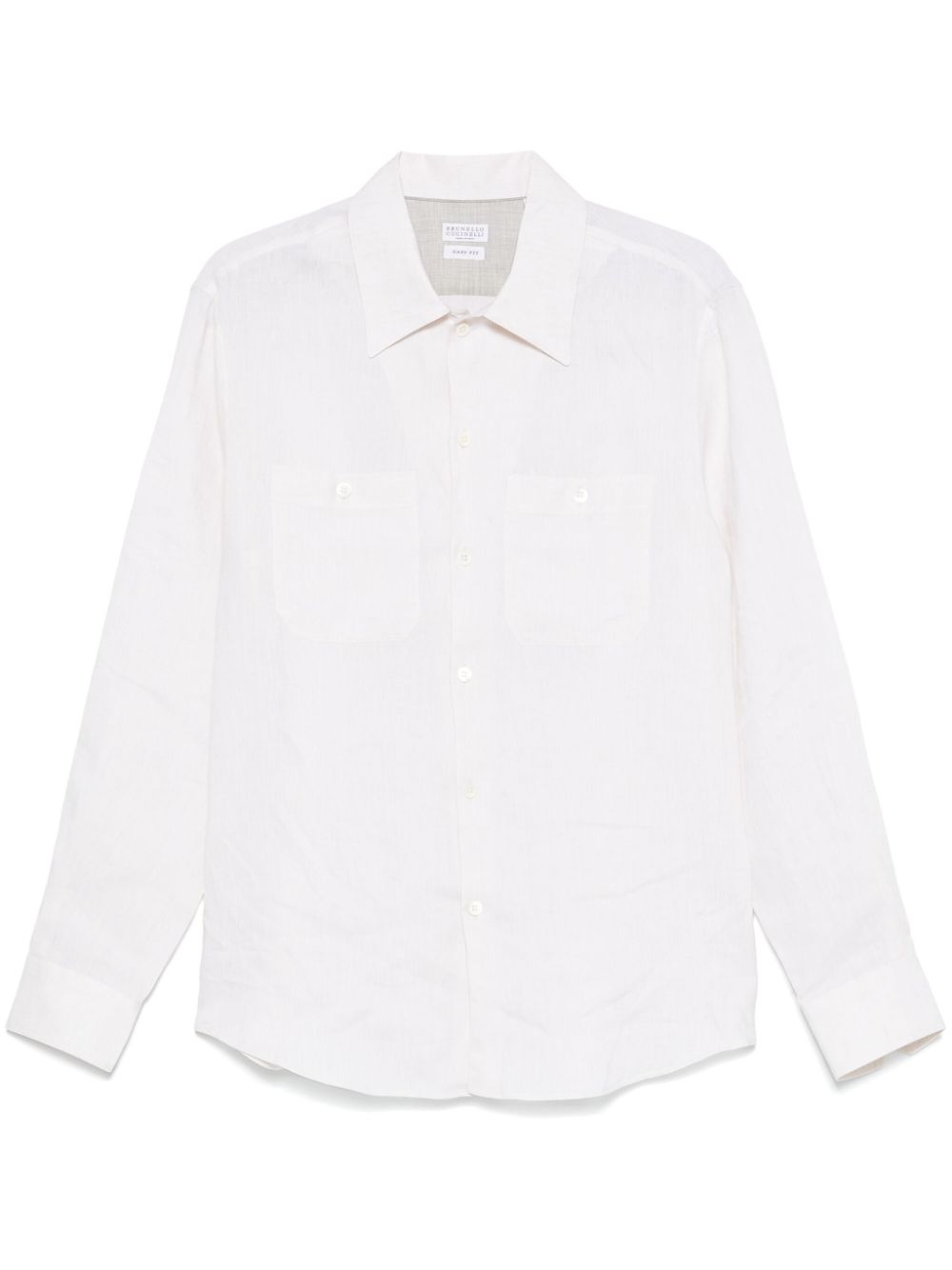 BRUNELLO CUCINELLI Linen Button-Up Shirt for Men - SS25